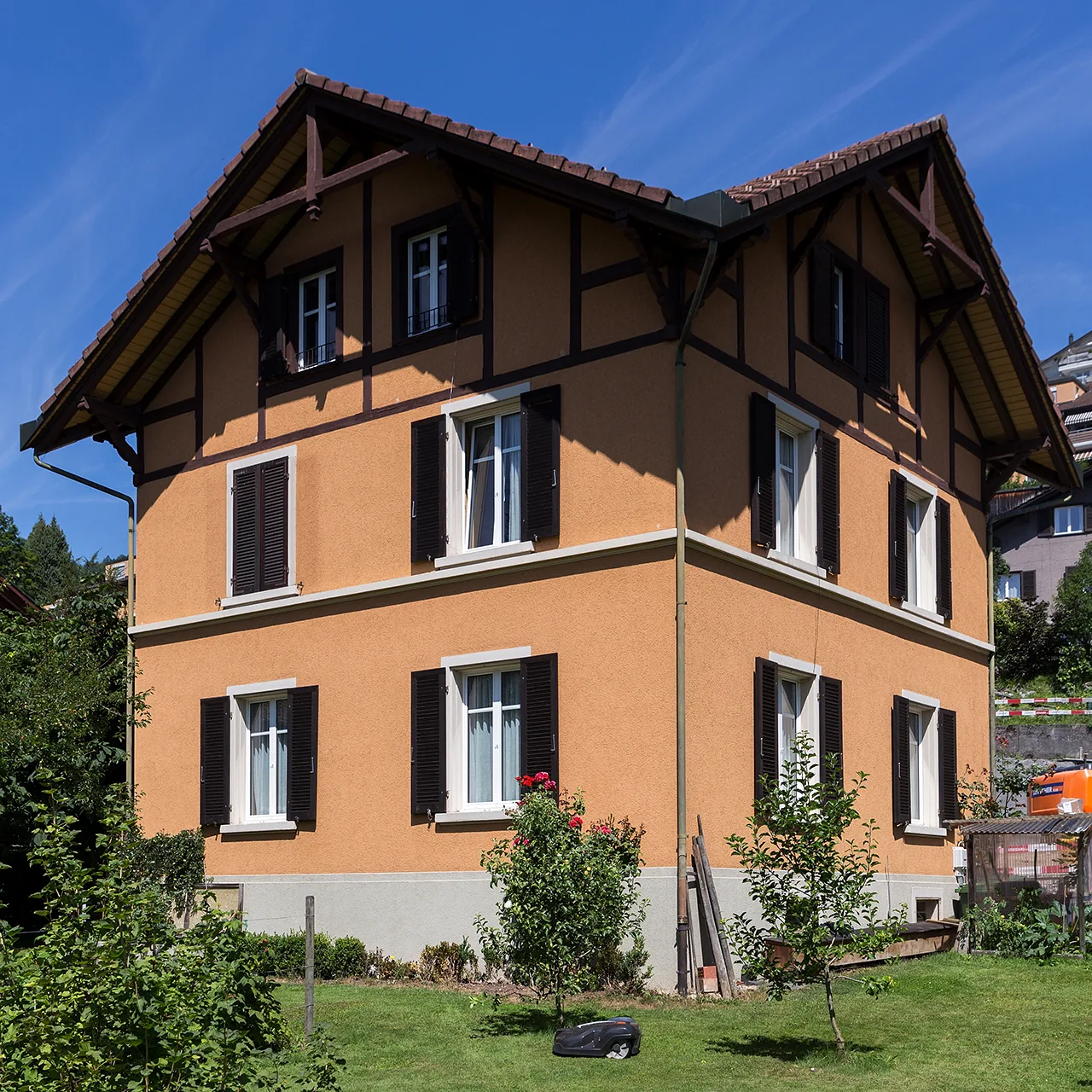 Wohnhaus der ehemaligen Arbeitersiedlung Neu-Hobacher in Kriens im Kanton Luzern