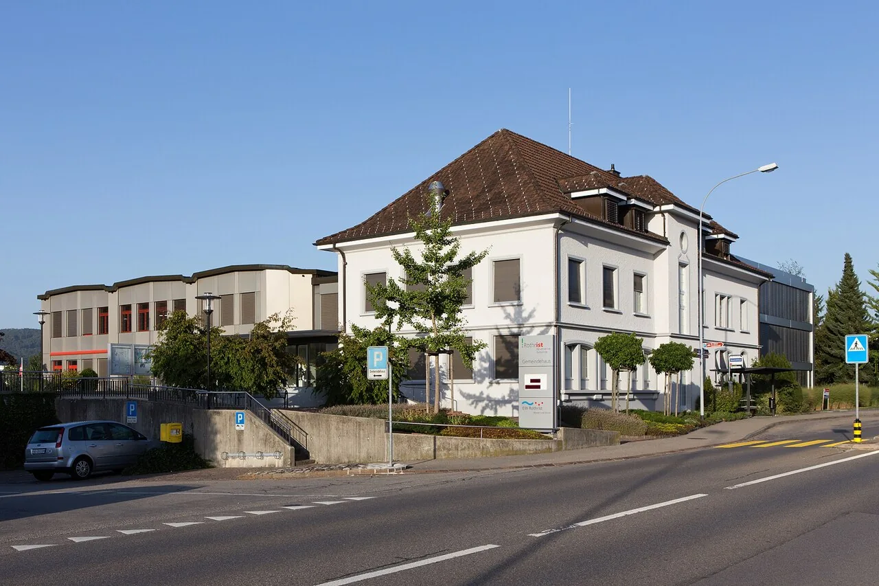 Gemeindehaus in Rothrist im Kanton Aargau